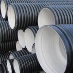 Corrugated sewer pipes