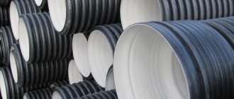 Corrugated sewer pipes