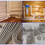 Клипса на трубу - пример монтажа с трубами из разных материалов.