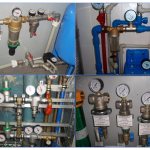 Pressure gauges in household systems to determine the water pressure in the water supply system