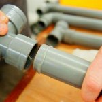 Монтаж труб ПВХ на клей