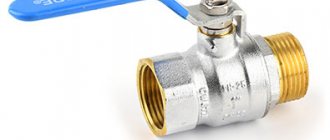 Reliable ball valve for home (picture)