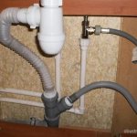 Подключение стиральной машинки к канализации трубой диаметром 32 мм