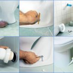 connecting the toilet to the sewer