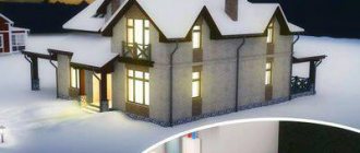 Underground geothermal heating of a house using the heat of the earth