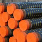 Laying and installing a HDPE water pipe in the ground using a closed method