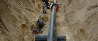 HDPE pipe laying