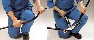 Bending of metal-plastic pipes