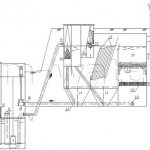 Equipment diagram for an underground stormwater treatment plant
