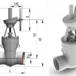 Схема самоуплотняющихся клиновых задвижек