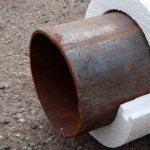Thermal insulation of pipes with foam plastic