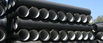cast iron sewer pipe 100 weight of one meter