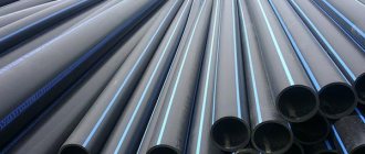 PE pipes 100 different sizes