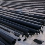 Трубы ПНД зимой