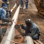 pipes used for the construction of gas pipelines