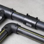 Corner connection of HDPE products with markings