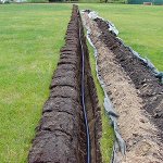 Вырыть траншею под водопровод